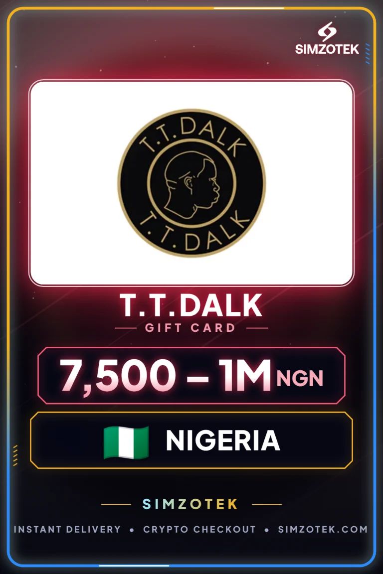 Karta podarunkowa T.T.Dalk (Nigeria)