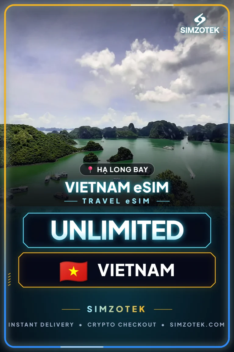Vietnamas eSIM – Neriboti duomenys