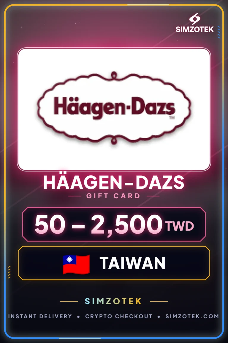 Häagen-Dazs kinkekaart (Taiwan)