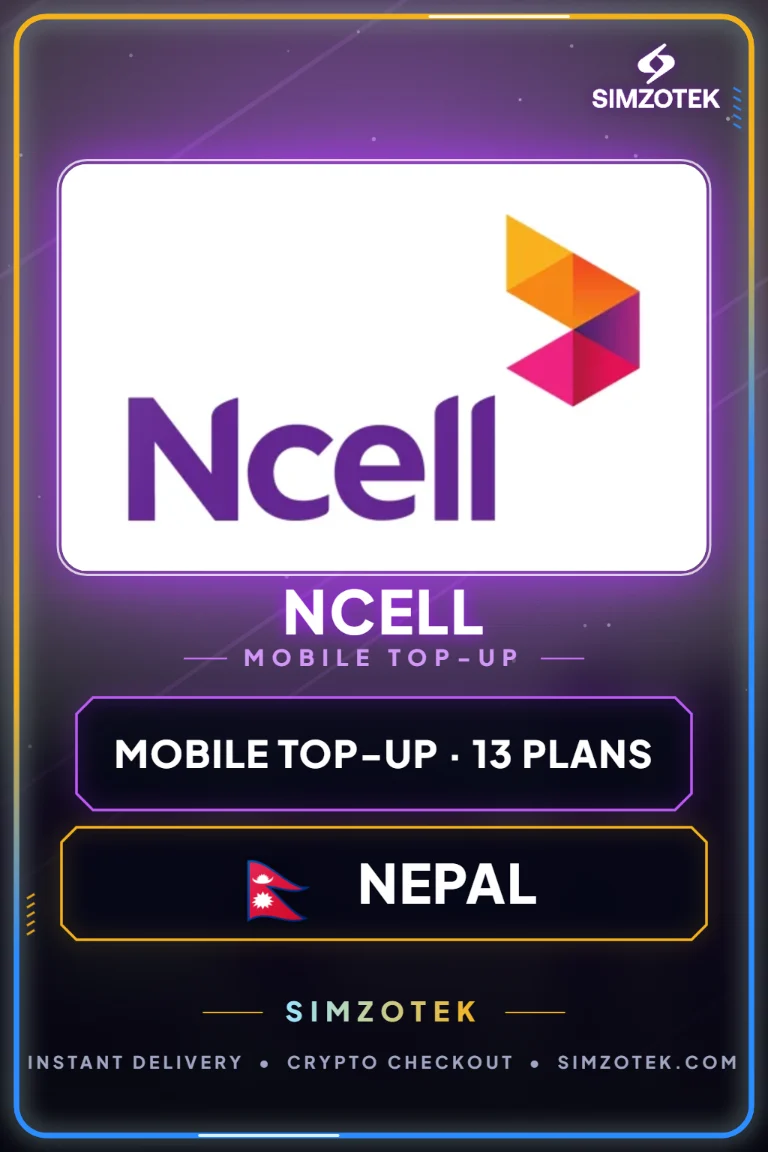 Ncell Mobile Top-Up (Nepál)