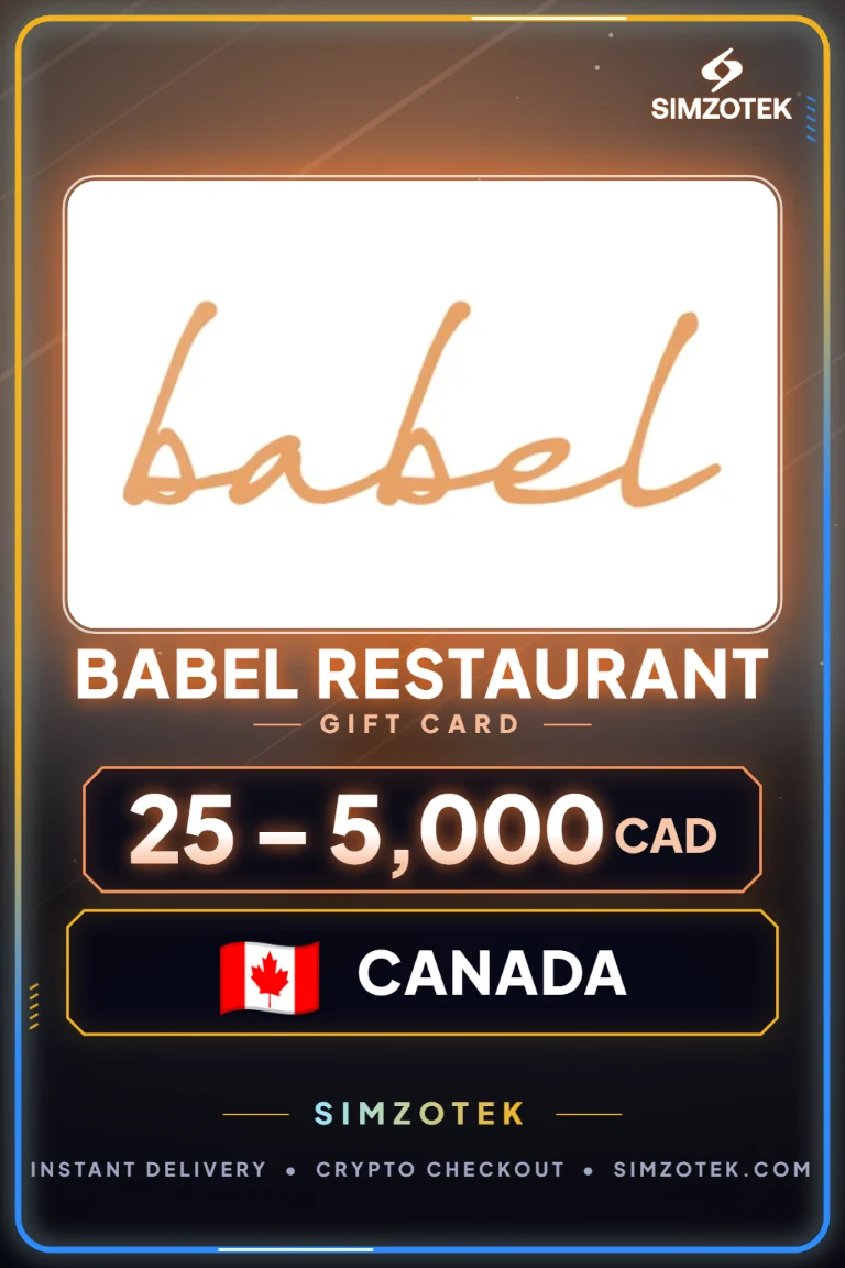 Cartão-presente Babel Restaurant (Canadá)