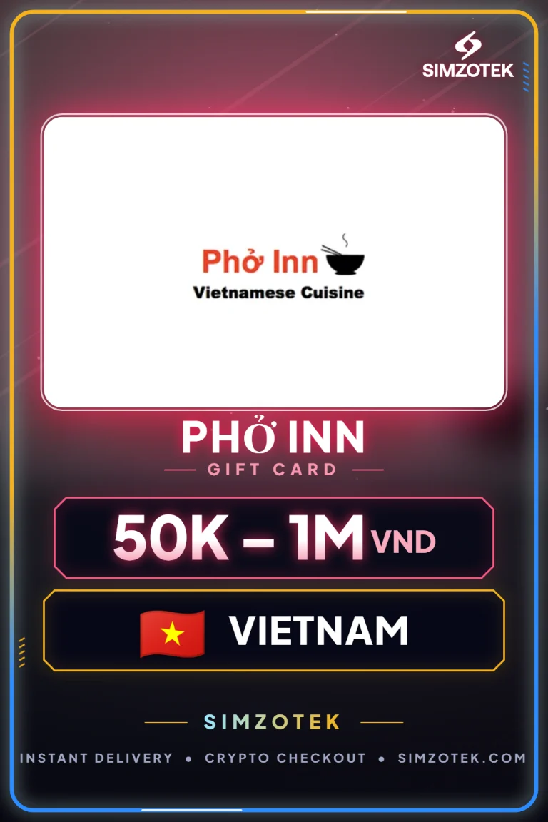 Dárková karta Phở Inn (Vietnam)