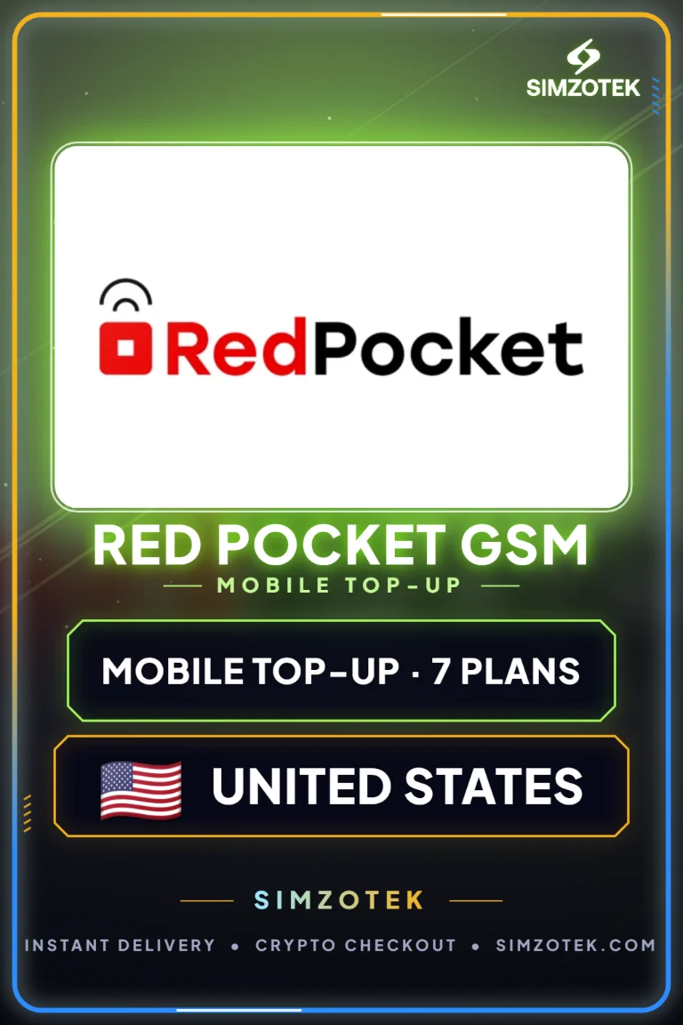 Red Pocket GSM Prepaid Credit (United States)