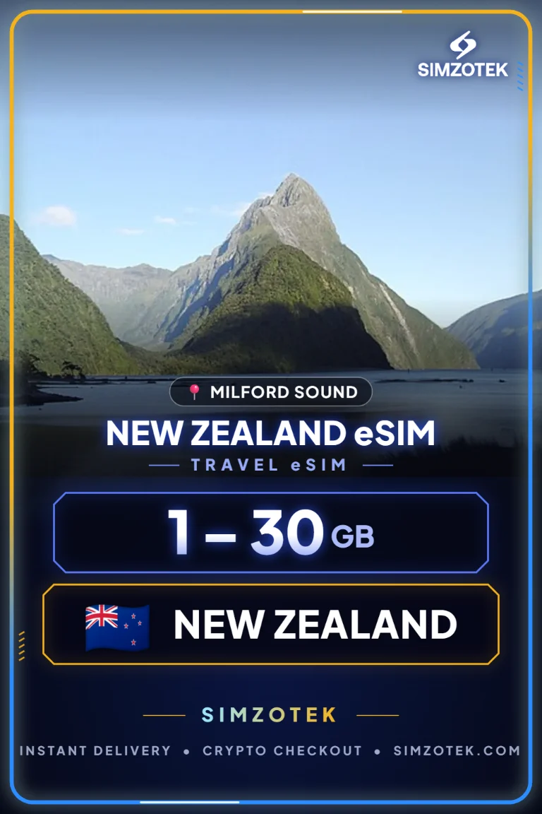 eSIM Nowa Zelandia – pakiety internetowe