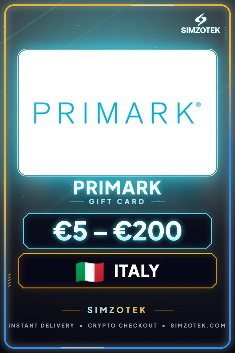 Primark dovanų kortelė (Italija)