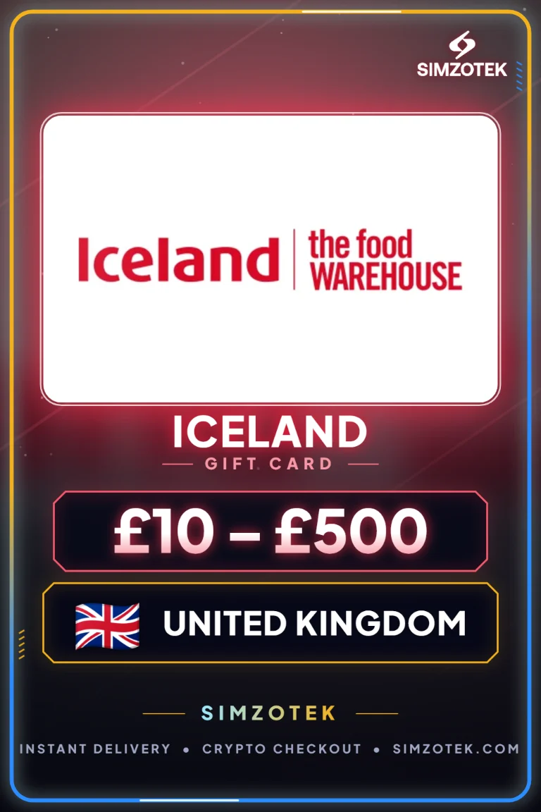Dárková karta Iceland (Spojené království)