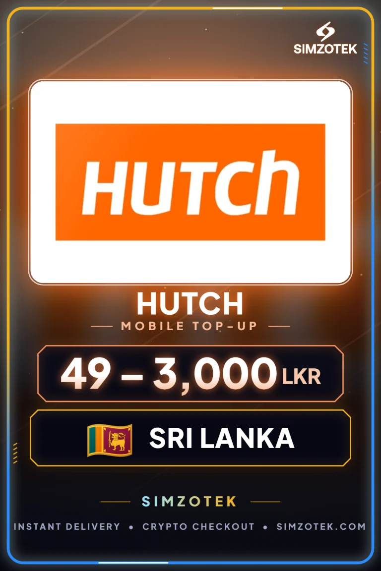 Hutch Mobile Top-Up (์ค๋ฆฌ๋์นด)