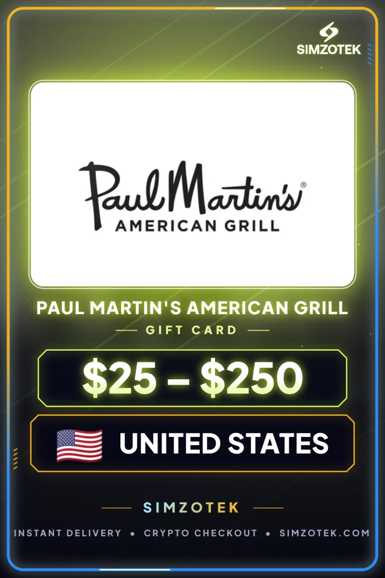 Paul Martin's American Grill Geschenkkarte (Vereinigte Staaten)