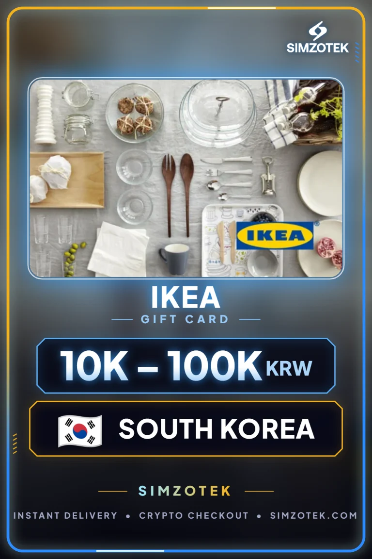 Dárková karta IKEA (Jižní Korea)