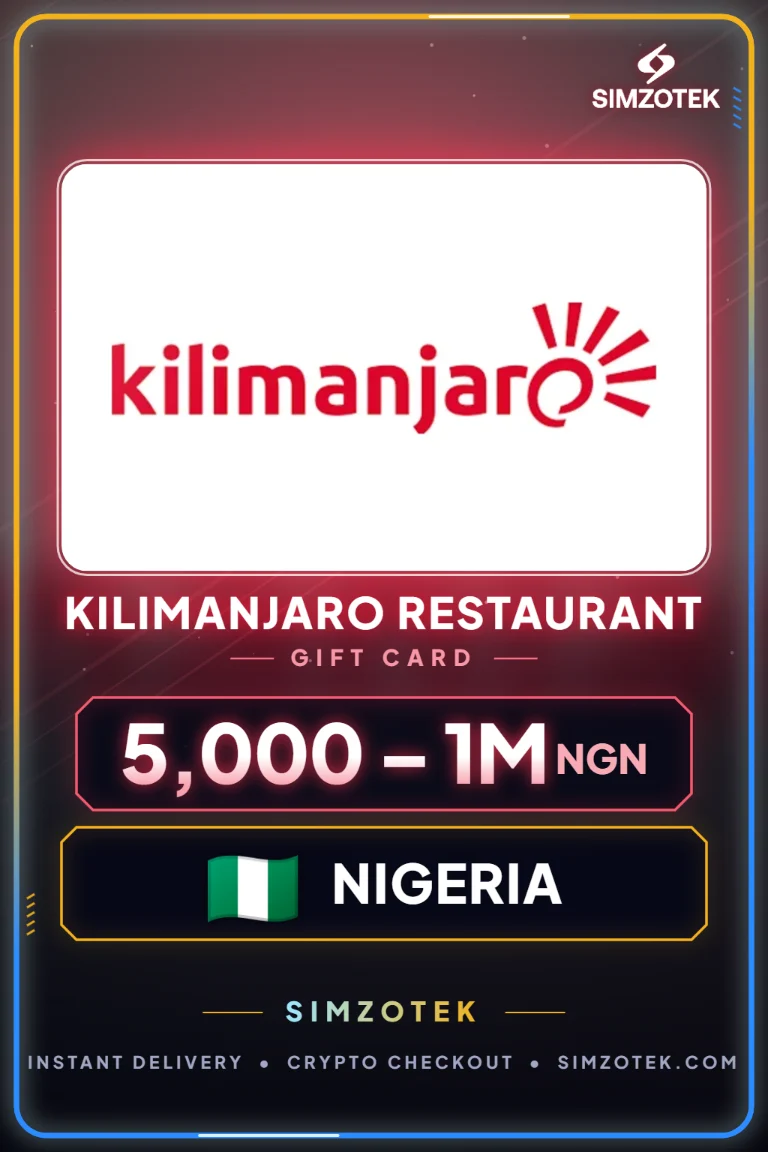 บัตรของขวัญ Kilimanjaro Restaurant (ไนจีเรีย)