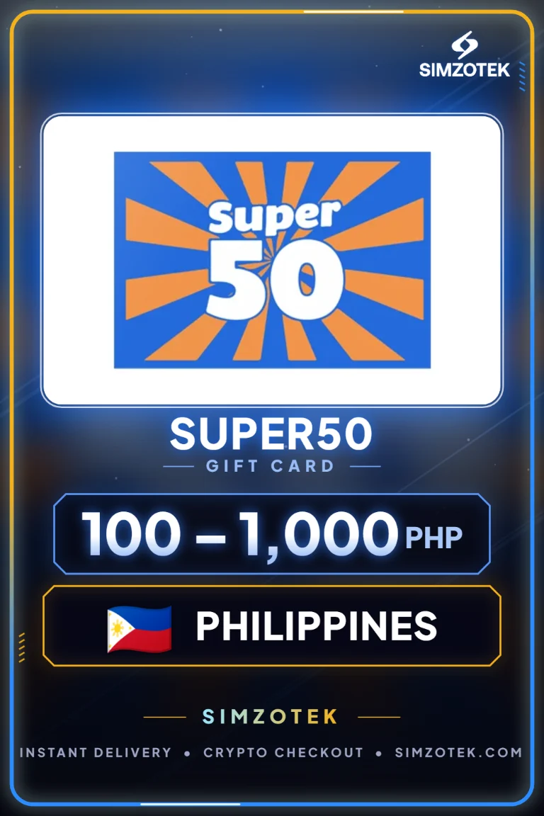 Super50 dovanų kortelė (Filipinai)