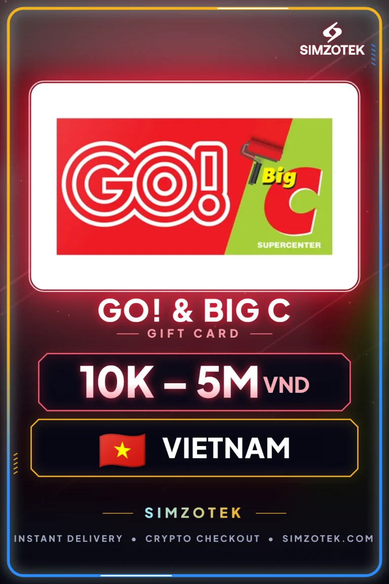 บัตรของขวัญ GO! & Big C (เวียดนาม)