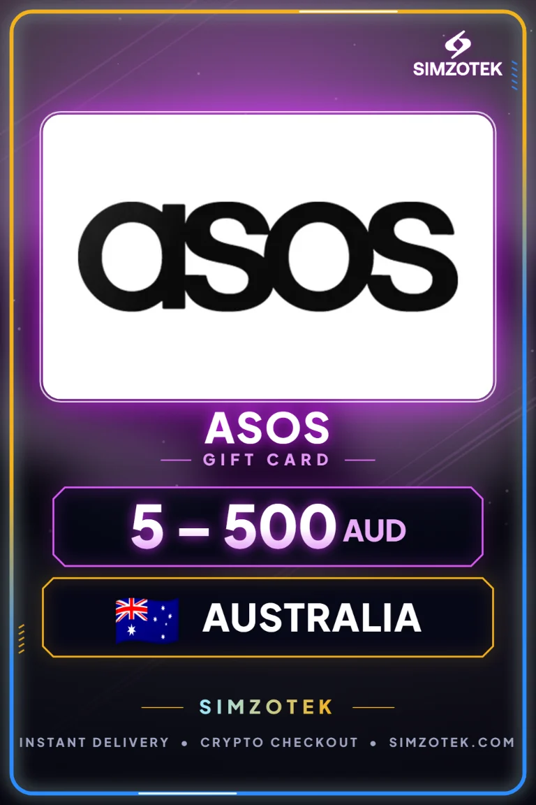 Dárková karta Asos (Austrálie)