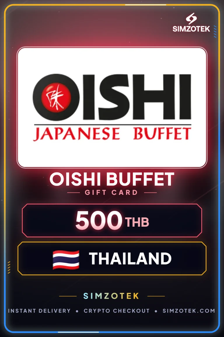 Oishi Buffet Gift Card (Thailand)