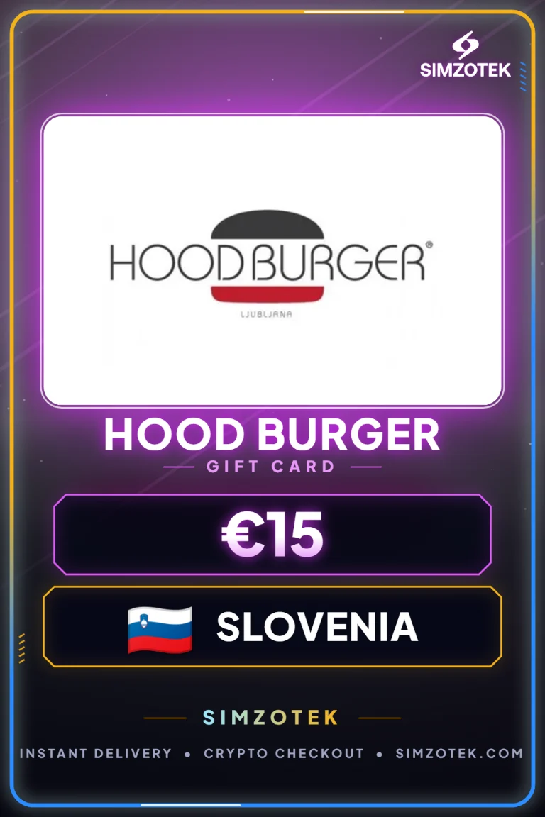 Karta podarunkowa Hood Burger (Słowenia)