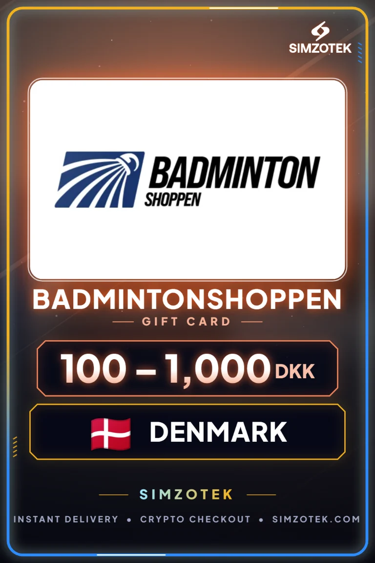บัตรของขวัญ Badmintonshoppen (เดนมาร์ก)