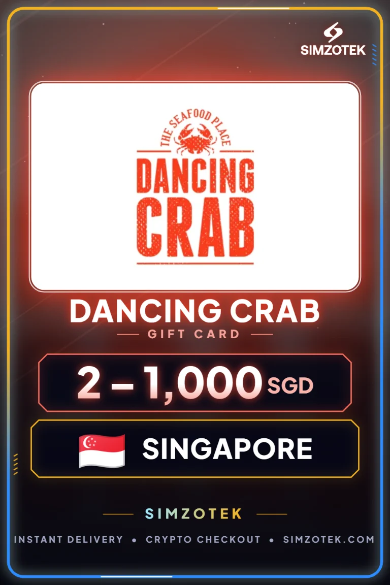 Carta regalo Dancing Crab (Singapore)