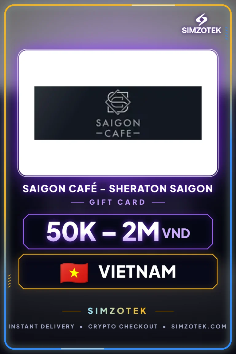 Saigon Café - Sheraton Saigon Gift Card (Vietnam)