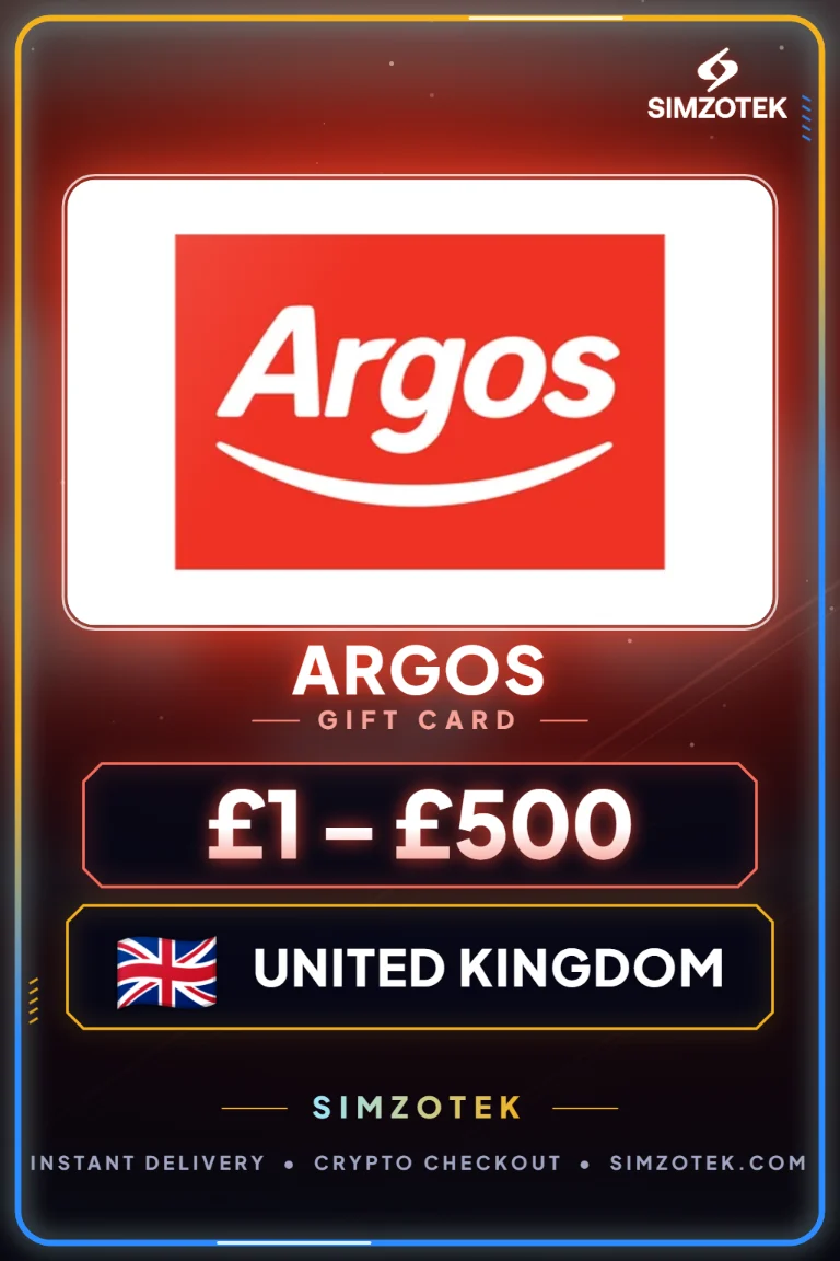 Darilna kartica Argos (Združeno kraljestvo)