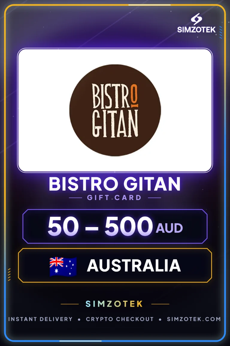 Karta podarunkowa Bistro Gitan (Australia)