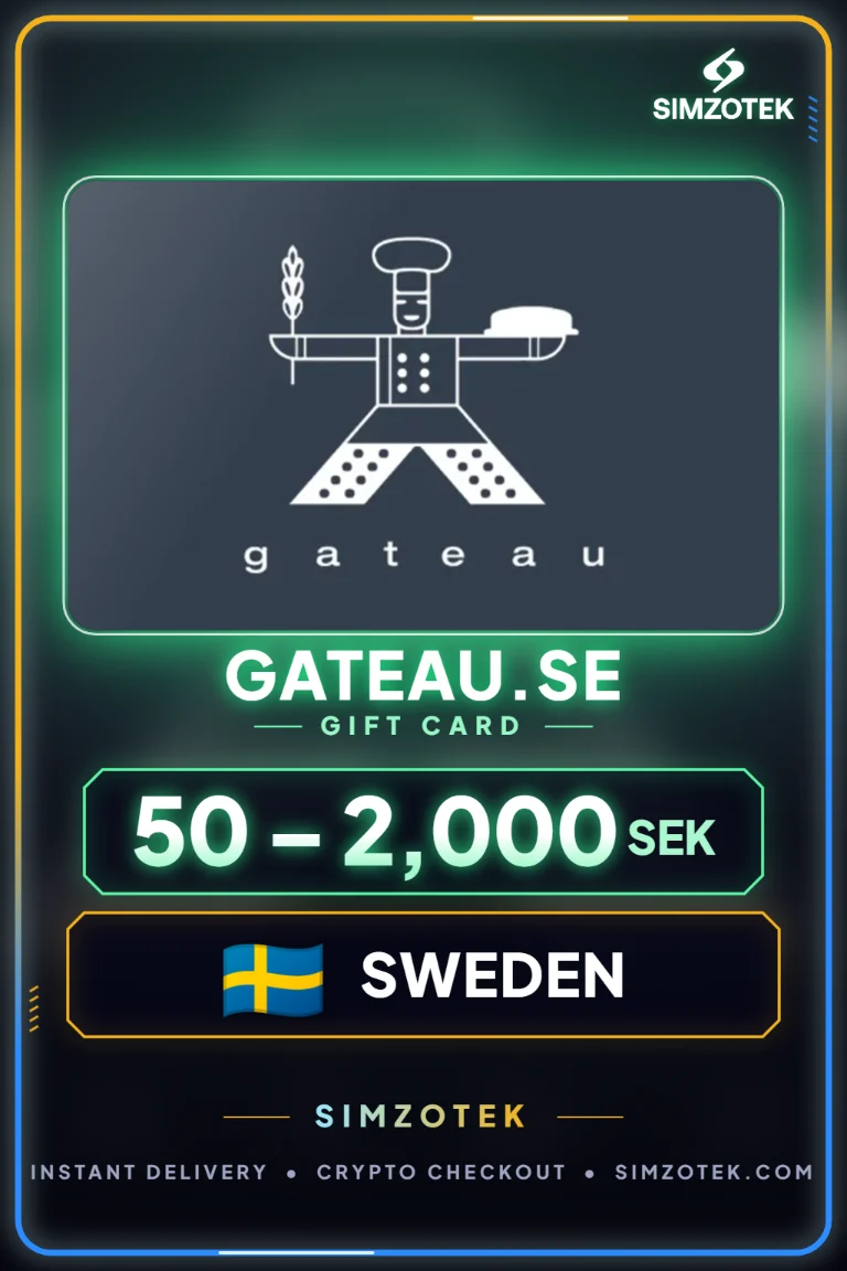 Dárková karta Gateau.se (Švédsko)
