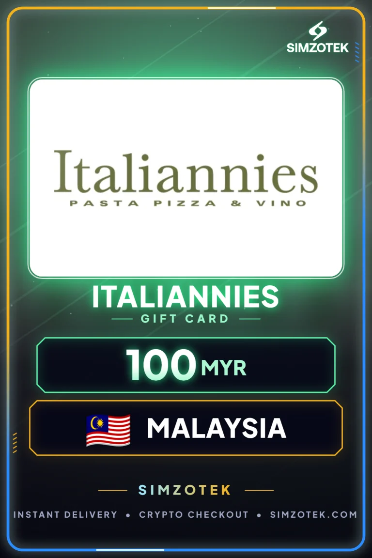 Italiannies Geschenkkarte (Malaysia)