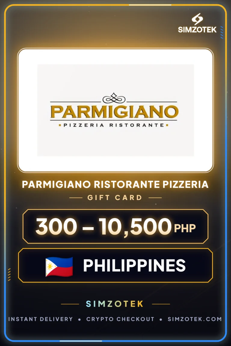 Dárková karta PARMIGIANO Ristorante Pizzeria (Filipíny)