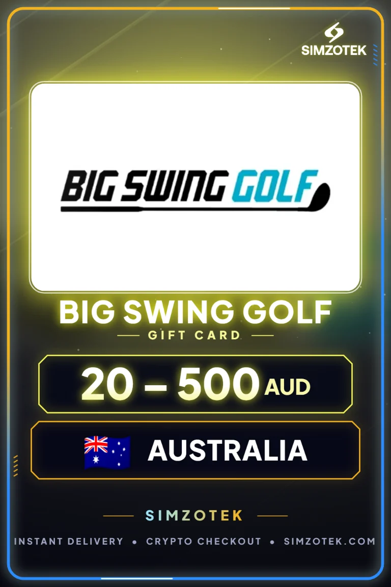 Dárková karta Big Swing Golf (Austrálie)