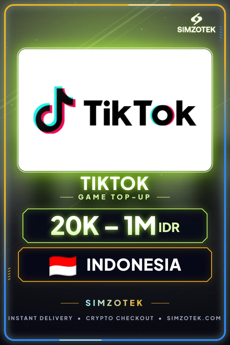 TikTok Coins სასაჩუქრე ბარათი (ინდონეზია)