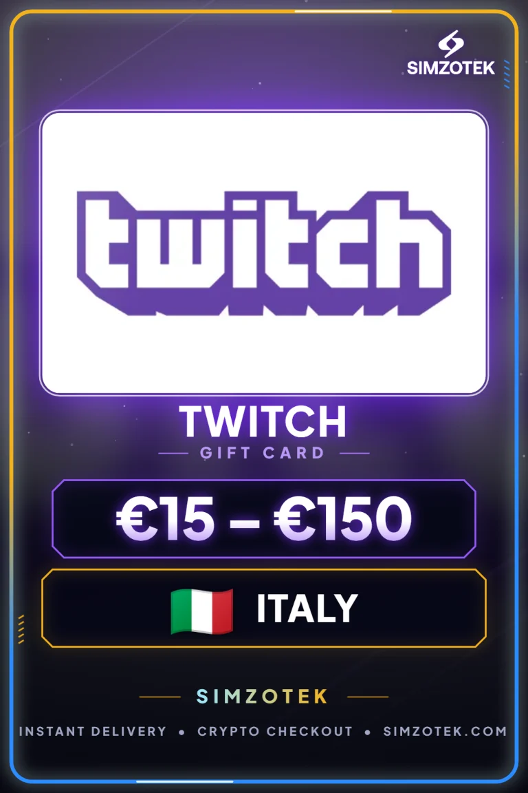 Dárková karta Twitch (Itálie)