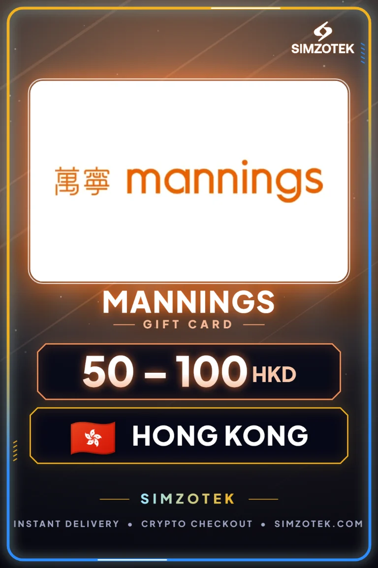 Mannings Gift Card (Hong Kong)