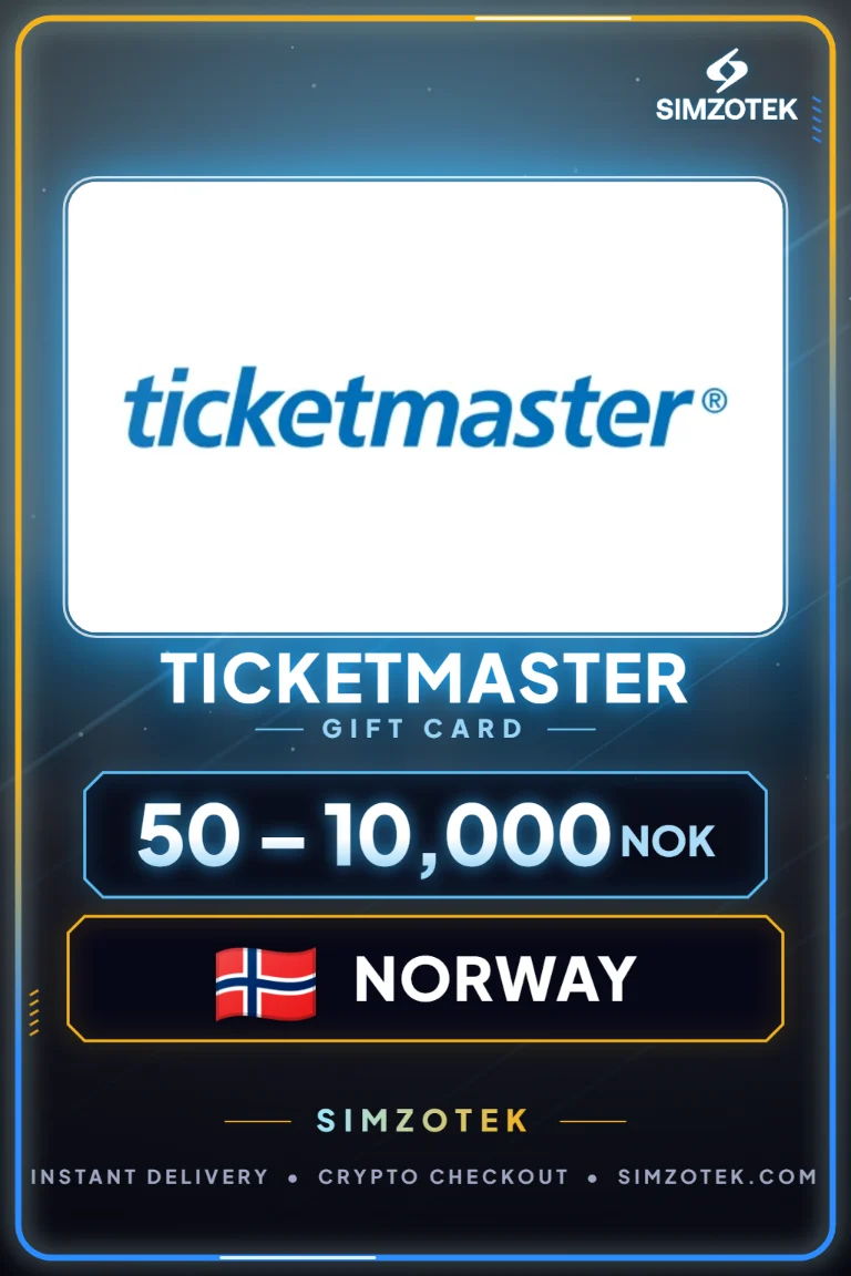 Carta regalo Ticketmaster (Norvegia)