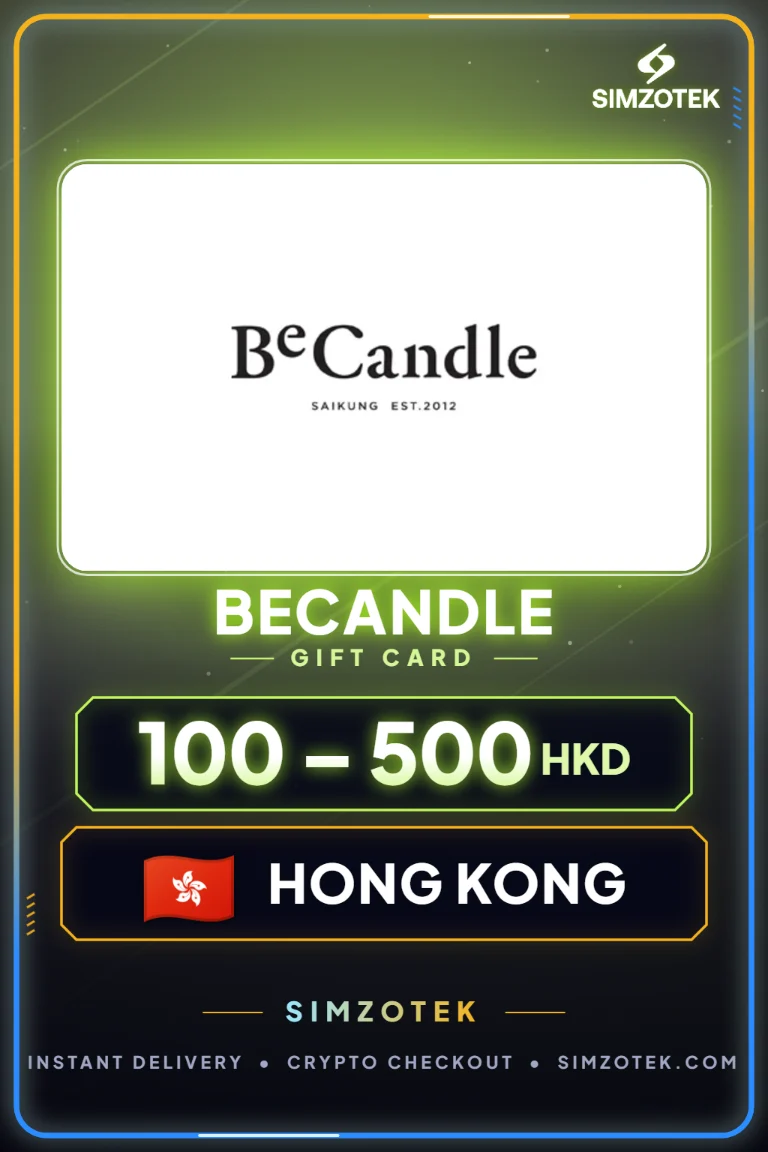 Carta regalo BeCandle (Hong Kong)