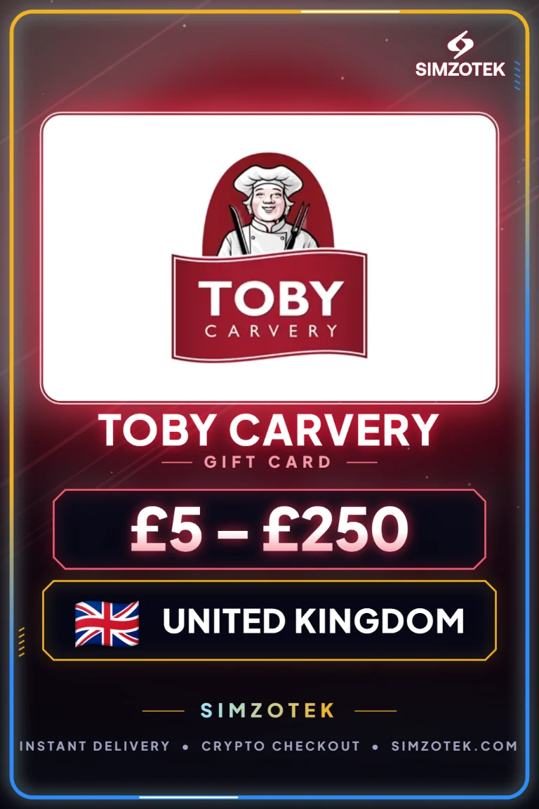 Dárková karta Toby Carvery (Spojené království)