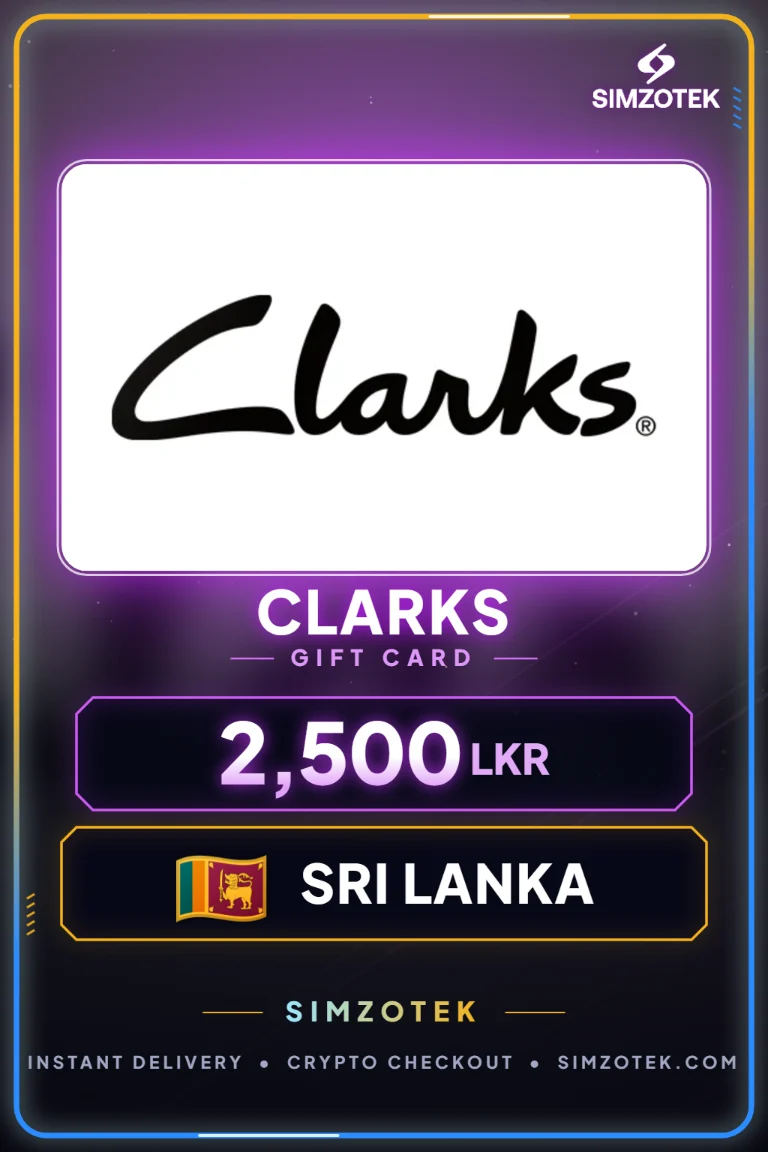 Tarjeta de regalo Clarks (Sri Lanka)