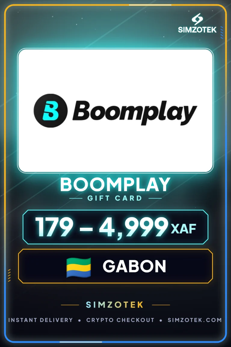 บัตรของขวัญ Boomplay (กาบอง)