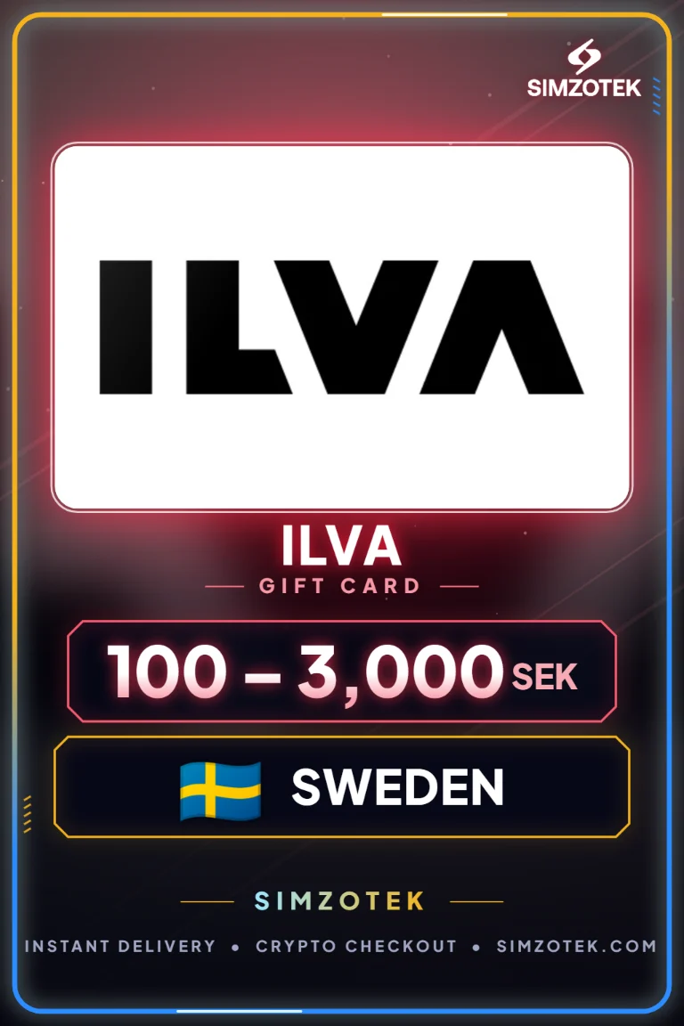 ILVA Geschenkkarte (Schweden)