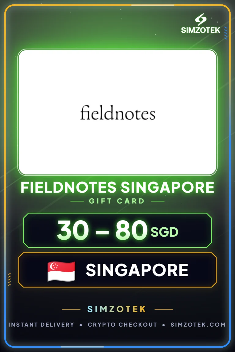 Carta regalo fieldnotes Singapore (Singapore)