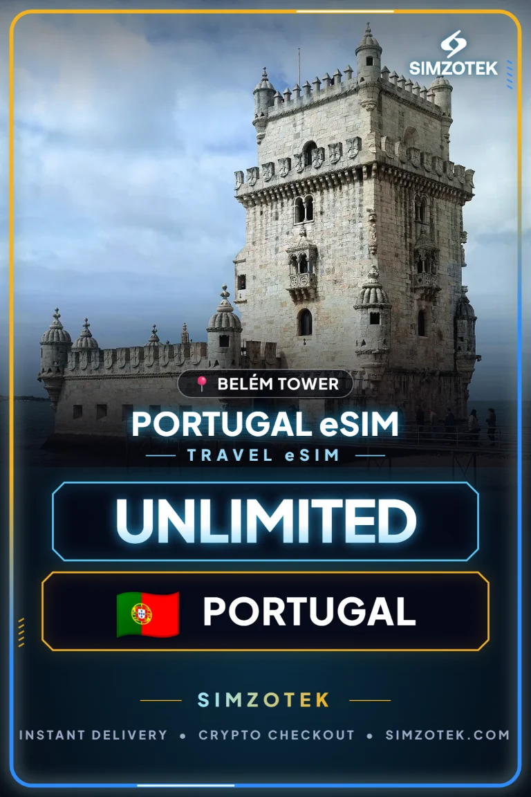 Portugal eSIM – Unbegrenztes Datenvolumen