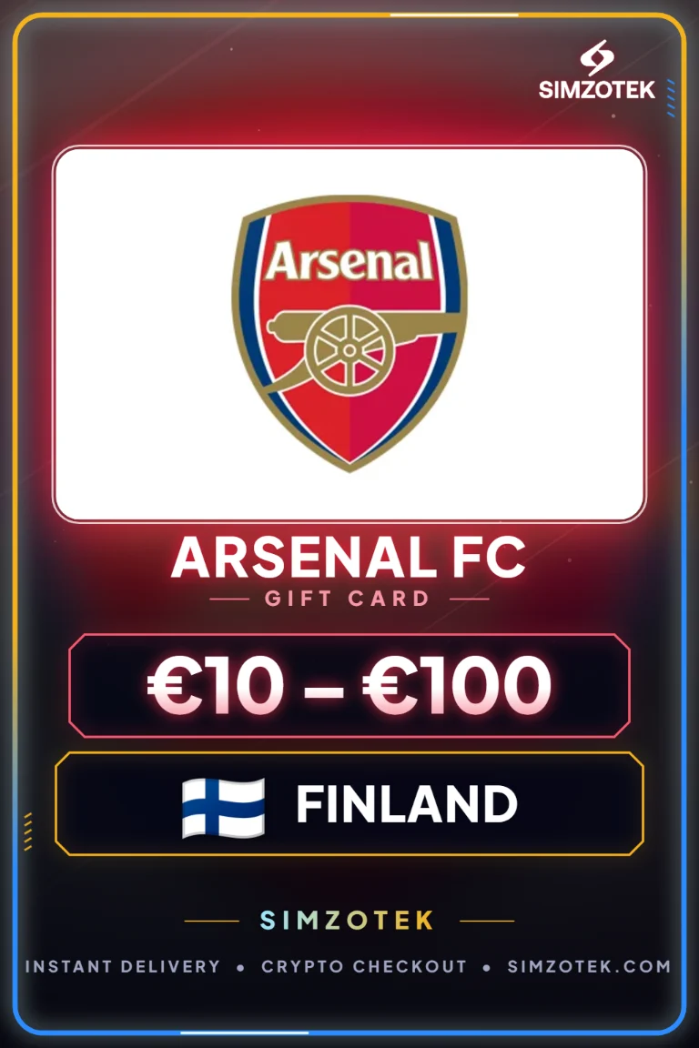 Carte cadeau Arsenal FC (Finlande)