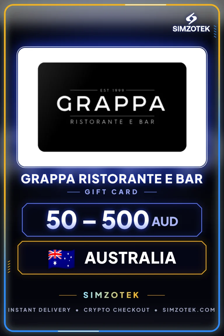 Dárková karta Grappa Ristorante e Bar (Austrálie)