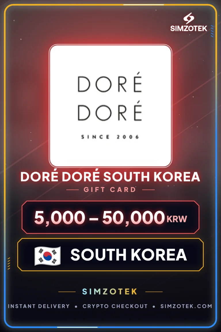 DORÉ DORÉ South Korea Gift Card (South Korea)