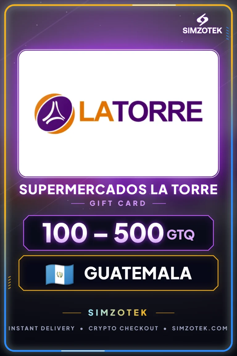 บัตรของขวัญ Supermercados La Torre (กัวเตมาลา)