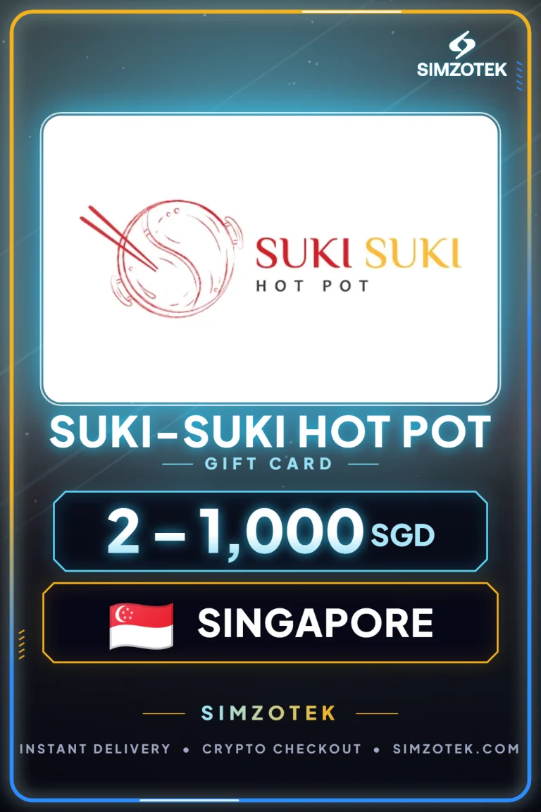 บัตรของขวัญ Suki-Suki Hot Pot (สิงคโปร์)