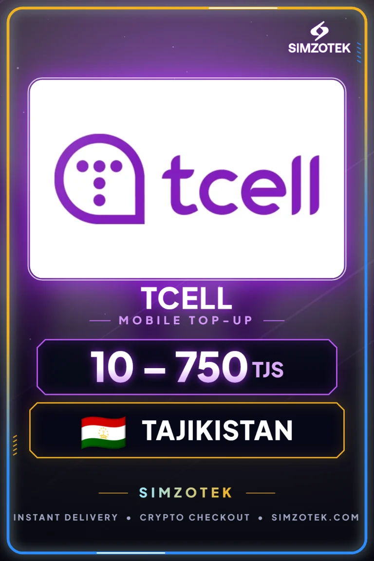 Recarga móvil Tcell (Tayikistán)