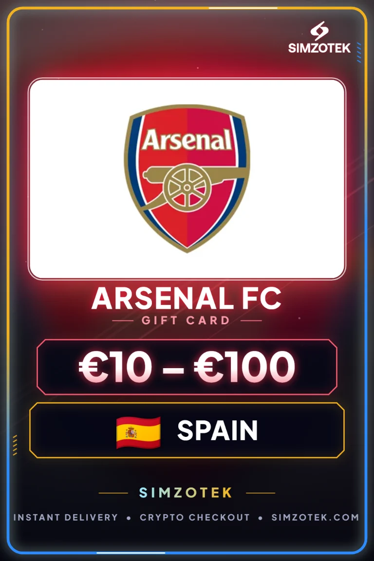 Dárková karta Arsenal FC (Španělsko)
