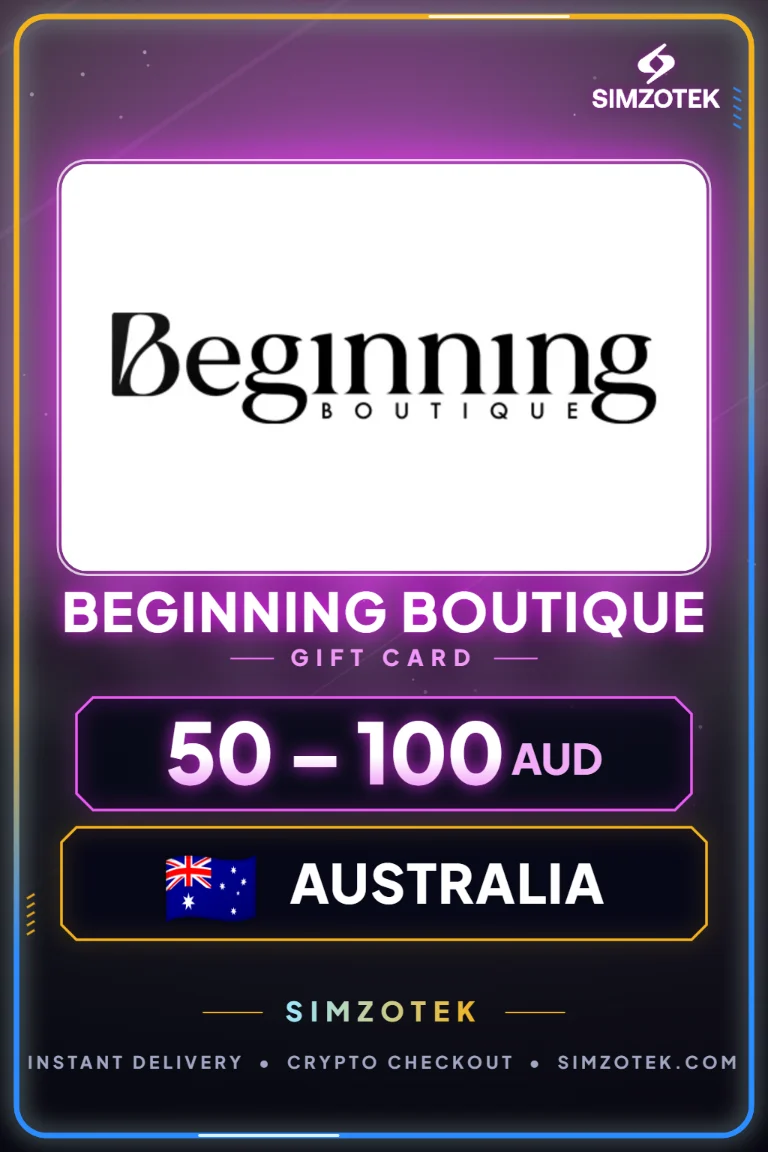 Karta podarunkowa Beginning Boutique (Australia)