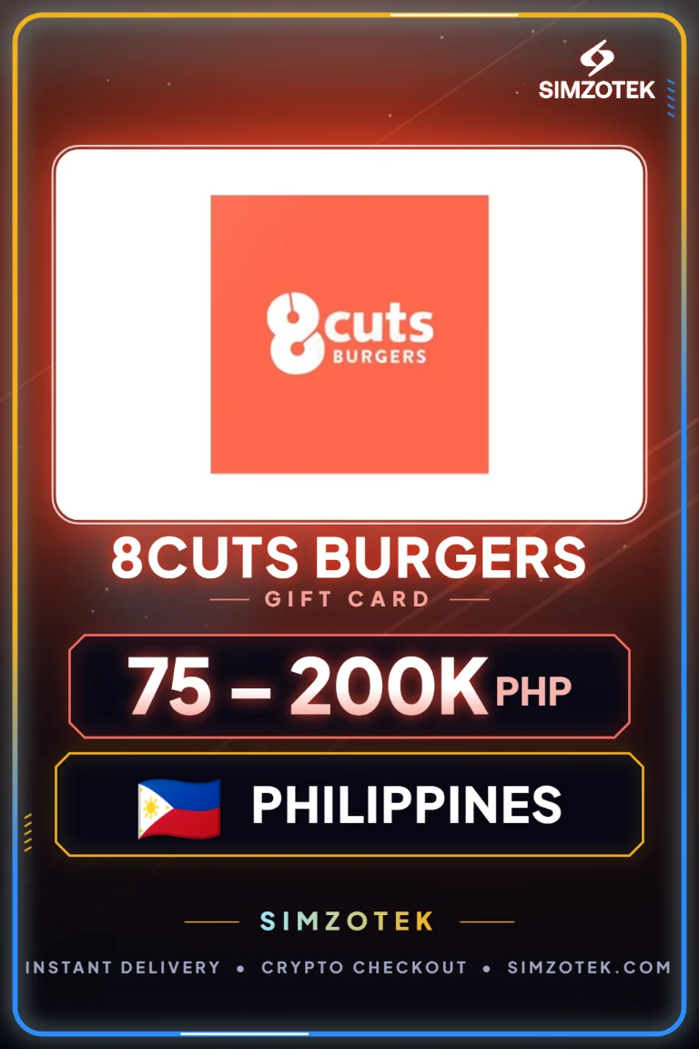 Dárková karta 8Cuts Burgers (Filipíny)