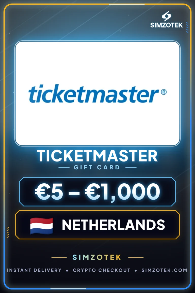 บัตรของขวัญ Ticketmaster (เนเธอร์แลนด์)