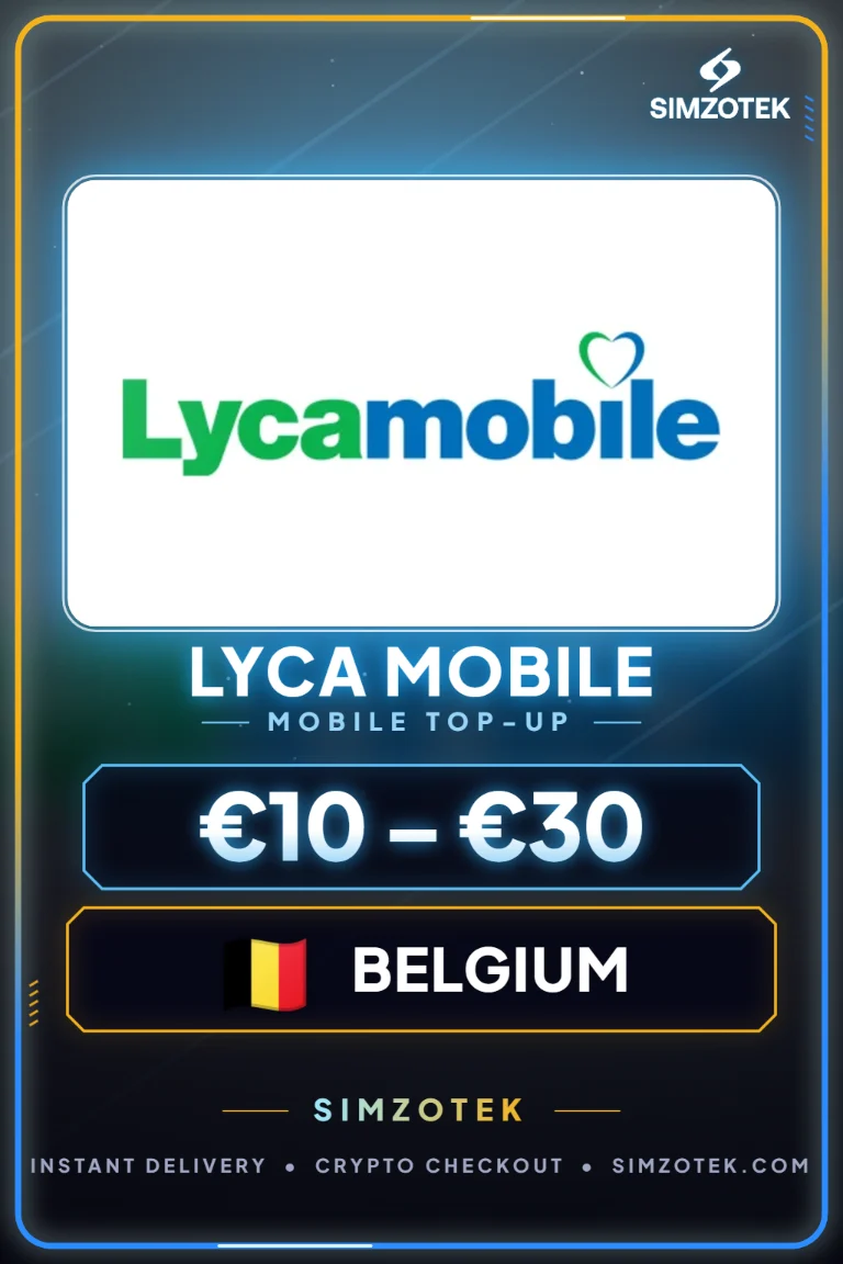 Lyca Mobile Top-Up Voucher (Belgia)